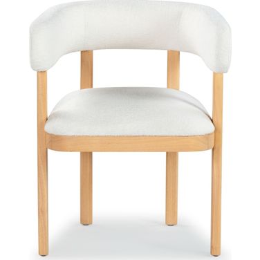 Trystan Boucle Arm Chair In Ivory and Natural
