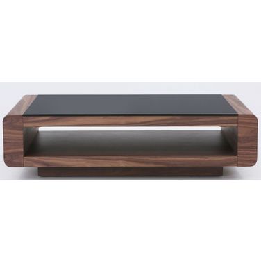 Tudor Walnut Modern Coffee Table