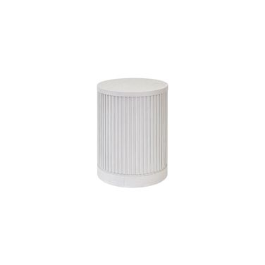 Tulane 18 Inch Round Side Table In White