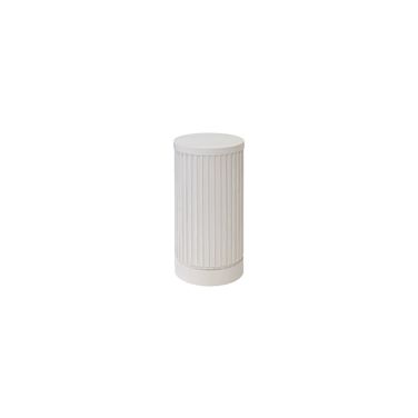 Tulane 24 Inch Height Round Side Table In White