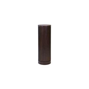 Tulane 36 Inch Height Round Side Table In Brown