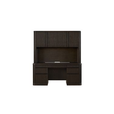 Tulane Executive Credenza and Hutch In Brown