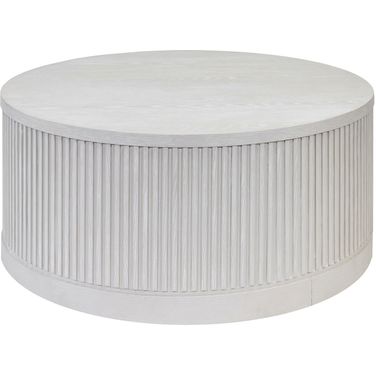Tulane Round Coffee Table In White
