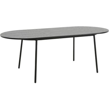 Tule 83 Inch Oval Dining Table In Black