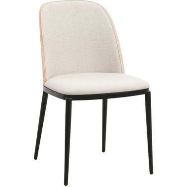 Tule Velvet Dining Side Chair In Natural and Beige