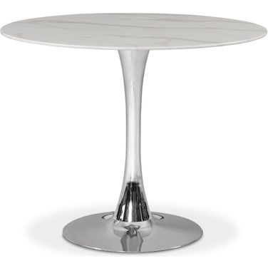 Tulip 36-Inch Dining Table In Chrome