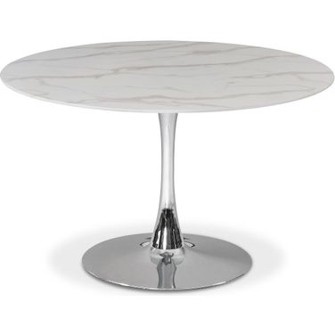 Tulip 48-inch Dining Table In Chrome