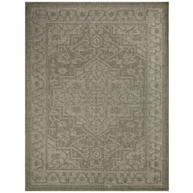 Tulum 10' x 14' Outdoor Rug In Olive and Green