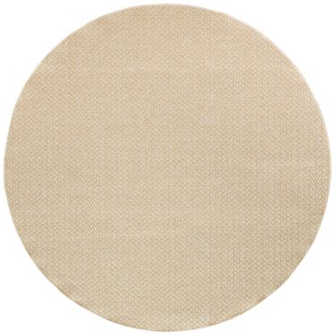 Tulum 8' x 8' Round Outdoor Rug In Cream