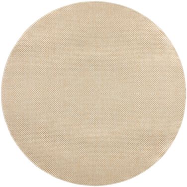 Tulum 8' x 8' Round Outdoor Rug In Cream