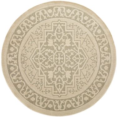 Tulum 8' x 8' Round Outdoor Rug In Olive