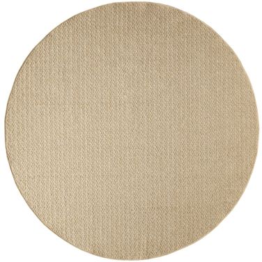 Tulum 8' x 8' Round Outdoor Rug In Taupe