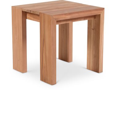 Tulum Outdoor End Table In Natural Teak