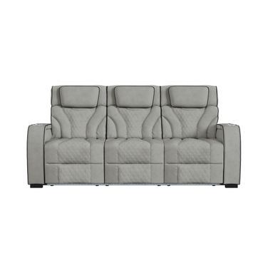 Tundra Motion Sofa In Simba Taupe and Black Welt