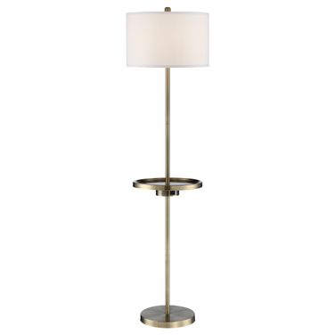 Tungsten Floor Lamp In Brass
