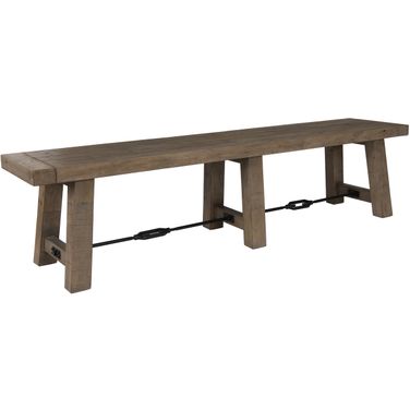 Tuscany 74 Inch Bench In Distressed Brown