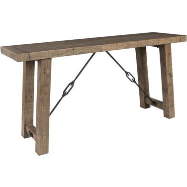 Tuscany Console Table In Distressed Brown