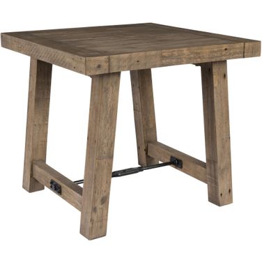 Tuscany End Table In Distressed Brown
