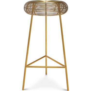 Tuscany Metal Bar Stool In Gold