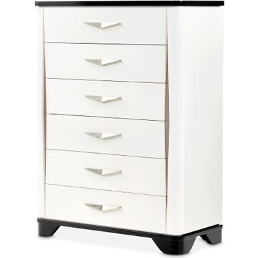 Tuxedo 6-Drawer Chest In Piano Keyboard