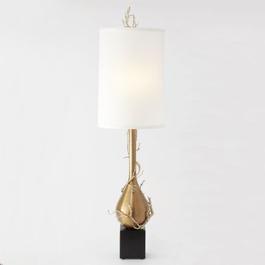 Twig Bulb Floor Lamp In Brass