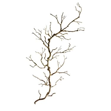 Twig Wall Art In Brass
