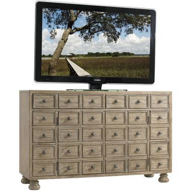 Twilight Bay Andrews Media Console In Driftwood