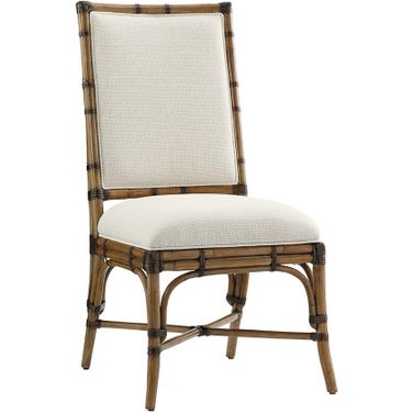 Twin Palms Summer Isle Upholstered Side Chair In Sand