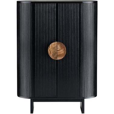 Two-Door Tall Cabinet In Black