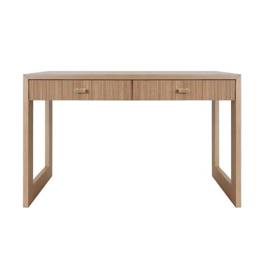 Two Drawer Desk In Natural Oak