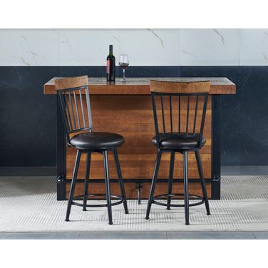 Tyler 3-Piece Bar Set In Brown