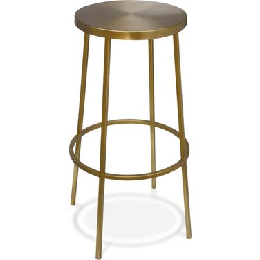 Tyson Iron Bar Stool In Gold