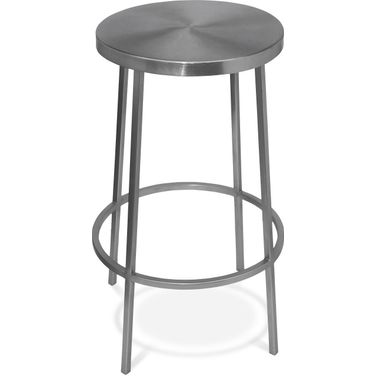 Tyson Iron Counter Stool In Silver