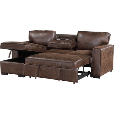 U0203 Reversible Pull Out Sofa Bed In Coffee