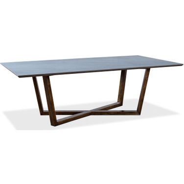 U198-As Gray Trestle Dining Table