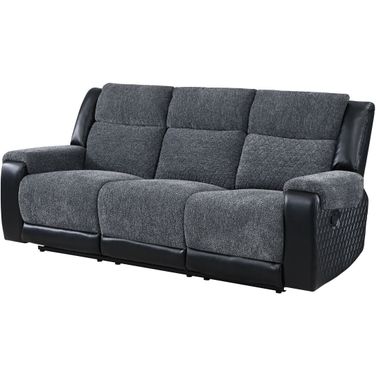 U5914 Reclining Sofa In Gray and Black
