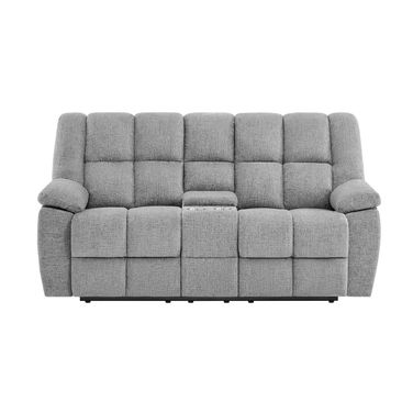 U6000 Console Reclining Loveseat In Smoke