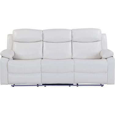 U6026 Blanche Reclining Sofa with LED In White