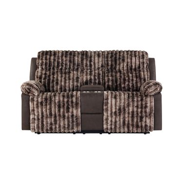 U6028 Console Reclining Loveseat In Brown