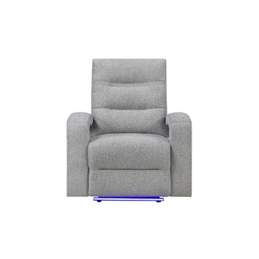 U6611 Power Recliner with LED In Dark Grey