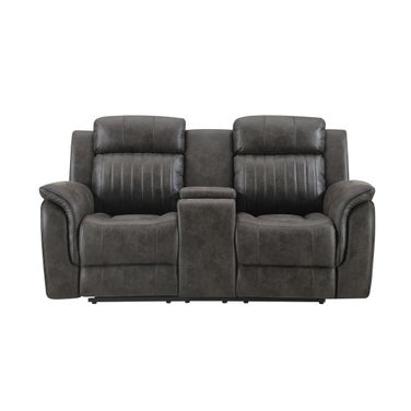 U8517 Console Reclining Loveseat In Grey