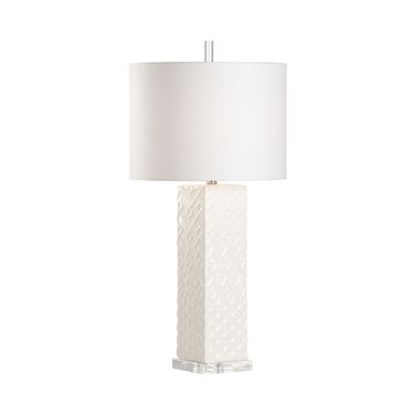 Ujamaa Lamp In White and Cream