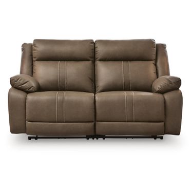 Ultra-Max 2-Piece Power Reclining Sectional Loveseat In Biscotti
