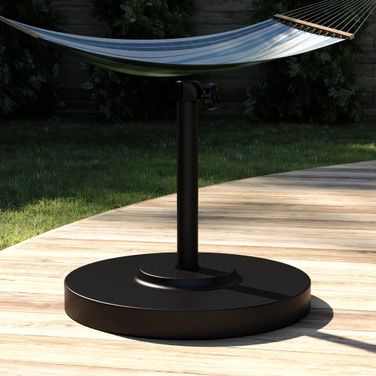Umbrella Base with Steel Cover In Black