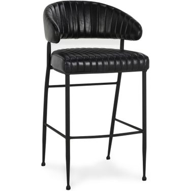 Umbria 30 Inch Barstool In Jet Black