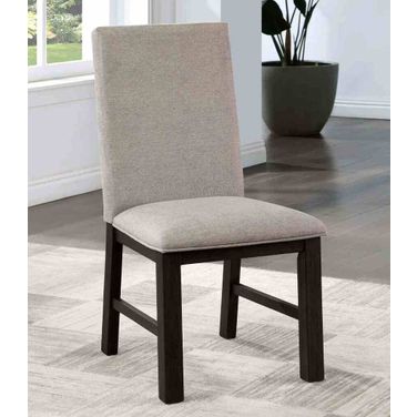 Umbria Side Chair Set of 2 In Antique Black and Gray
