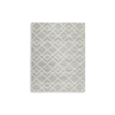 Unawick Large Rug In Gray and Ivory