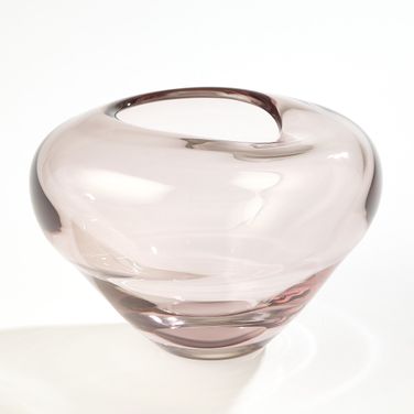Undulating Large Vase In Amethyst
