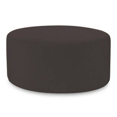 Universal Round Ottoman Cover Seascape (Cover Only) In Charcoal