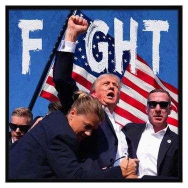 Untamed Fight Fight Fight Canvas Wall Art In Multi